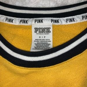 Yellow Victoria secret pink oversized long sleeve